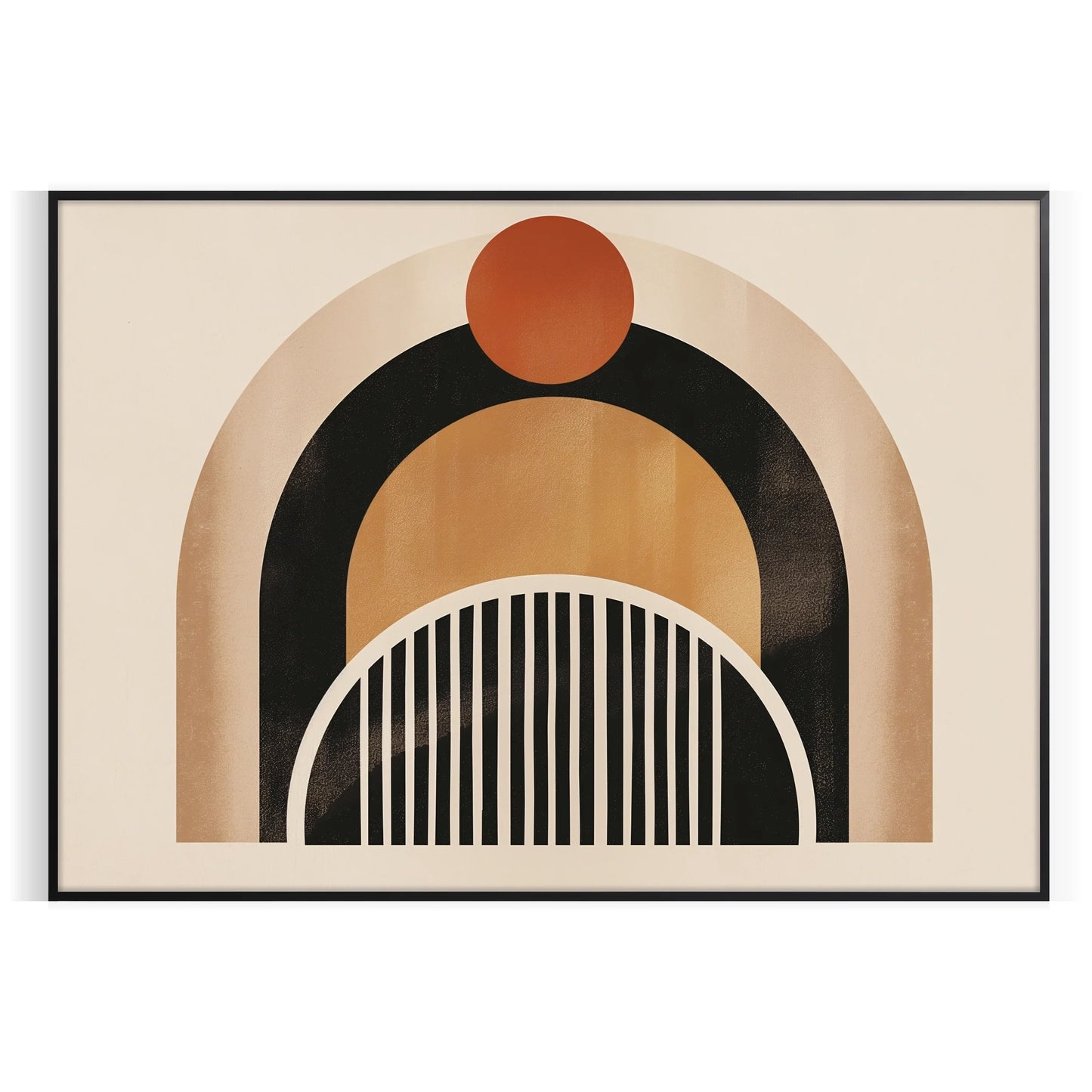 space stunning framed boho wall art captivating abstract design black green exquisite poster perfect gift lovers modern touch decor size A4 cm A0