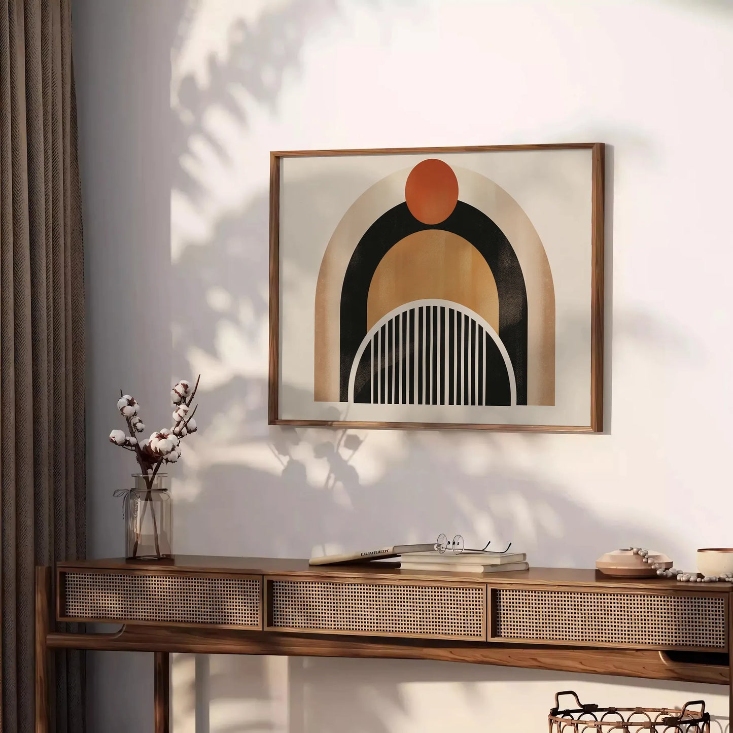 space stunning framed boho wall art captivating abstract design black green exquisite poster perfect gift lovers modern touch decor size A4 cm A0