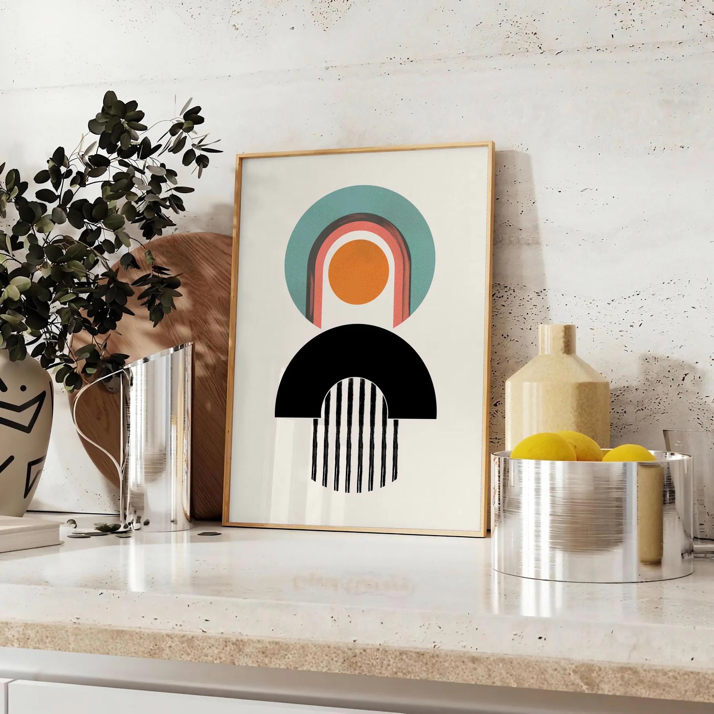space Boho Wall Art Prints captivating abstract design sophisticated gray black tones stylish poster ideal gift chic addition room decor frameless perfect artwork walls