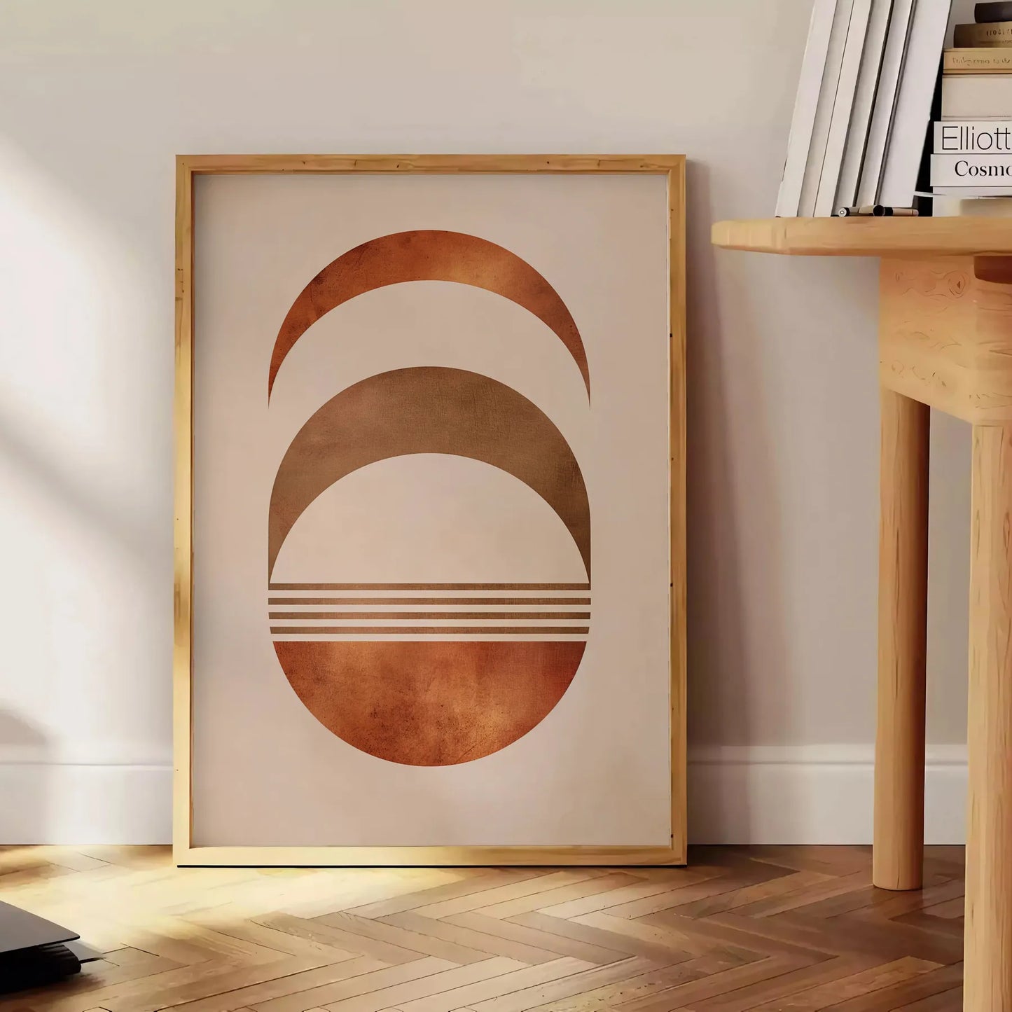 space enchanting Boho Abstract 37 large wall art poster earthy brown green tones captivating piece warmth style room gift artwork available unframed options decor