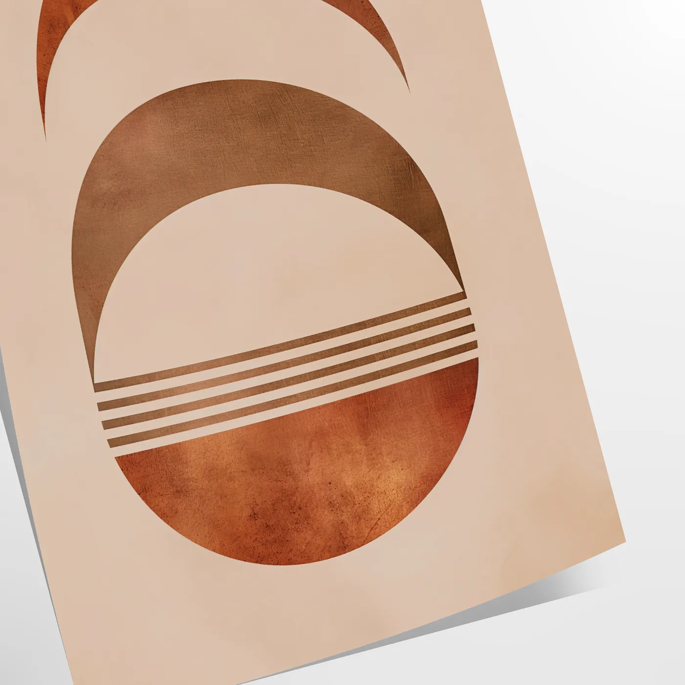 space enchanting Boho Abstract 37 large wall art poster earthy brown green tones captivating piece warmth style room gift artwork available unframed options decor