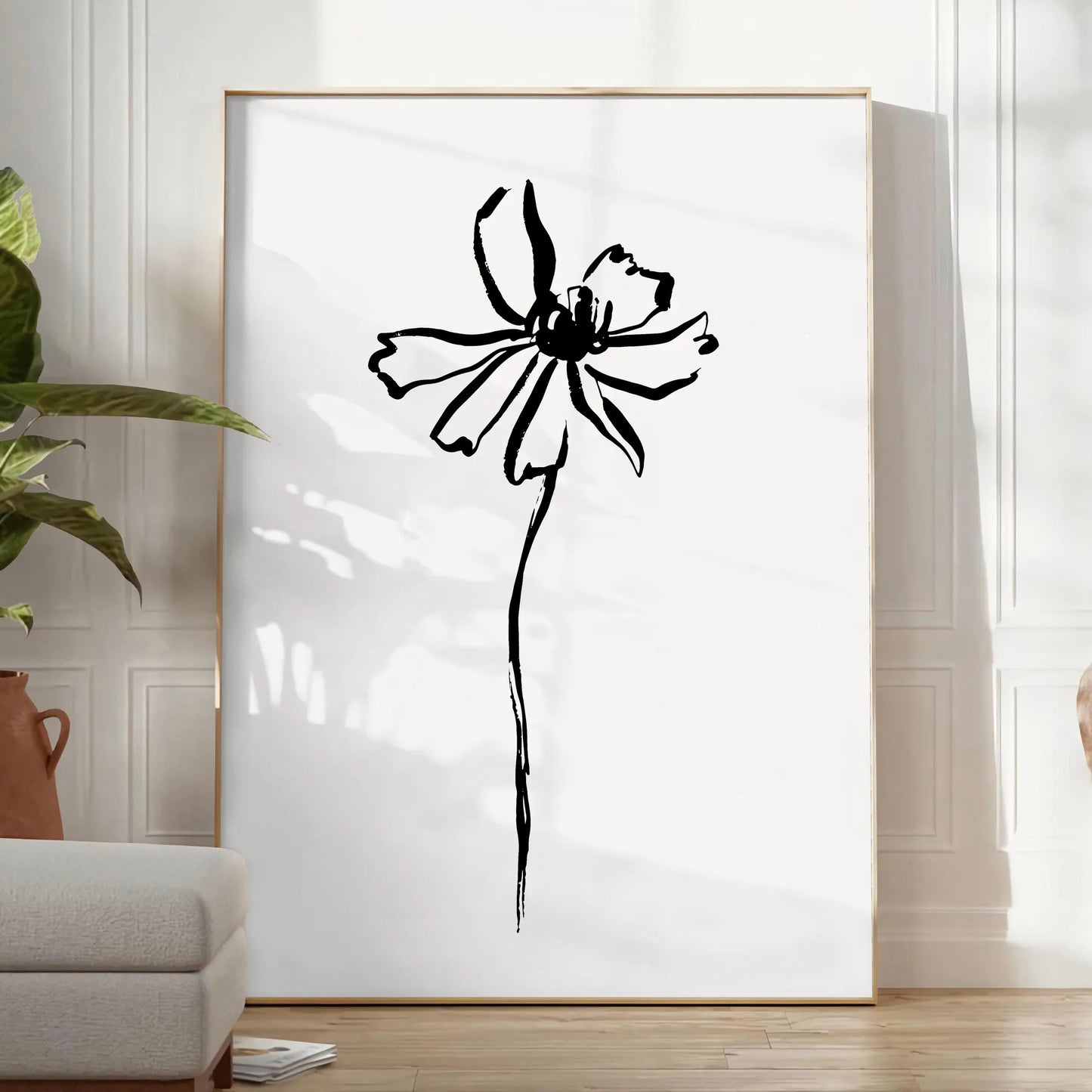 space Boho Abstract 38 wall art chic gray black tones captivating poster modern aesthetics ideal gift home refresh sizes A4 A0 stylish decor