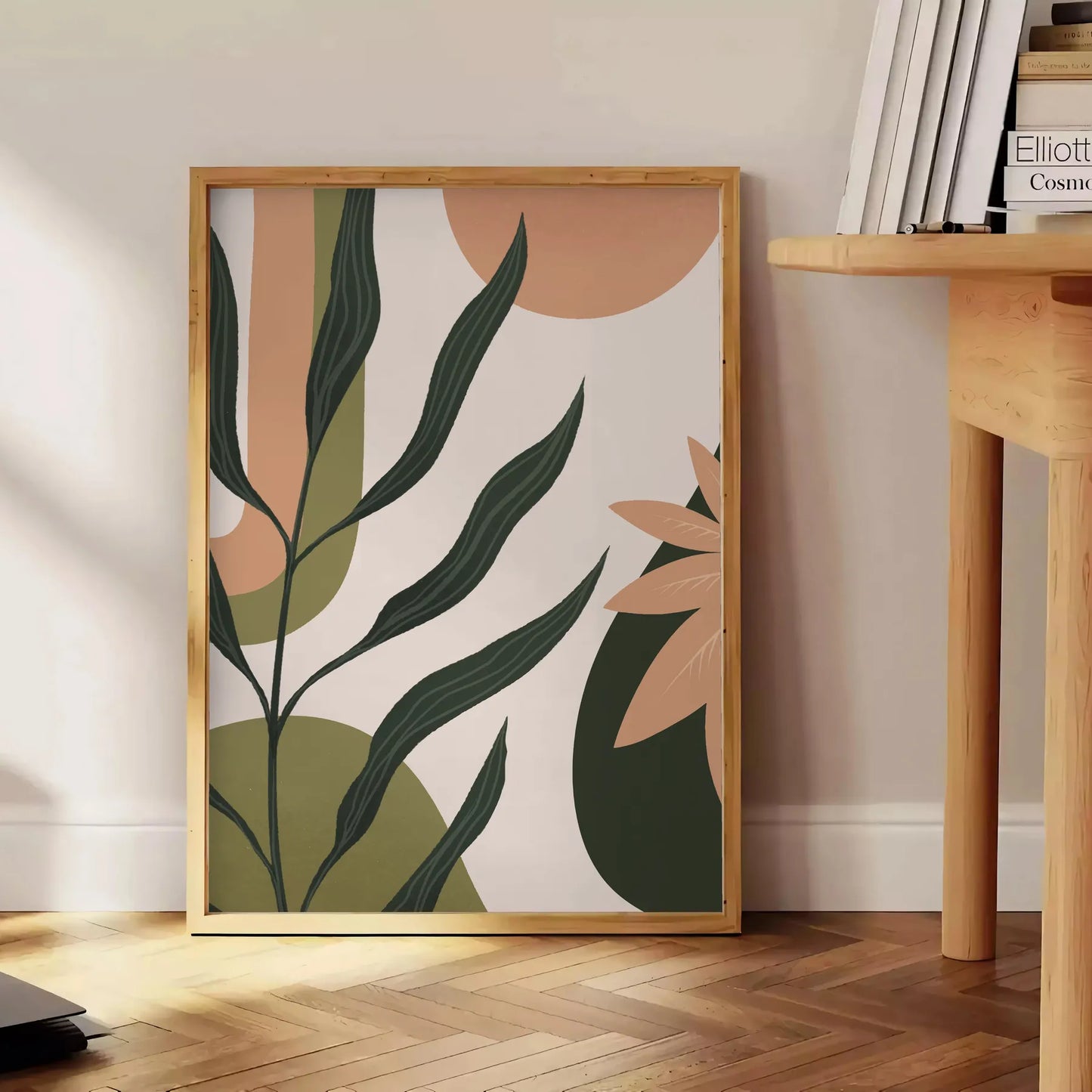 splash vibrant creativity space Boho Abstract 42 colorful wall art green orange poster artistic flair room unique gift home décor