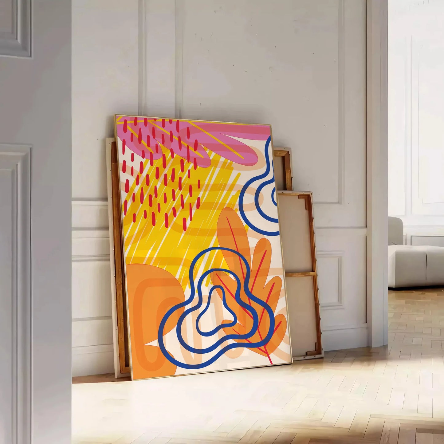 space Boho Abstract 48 large wall art poster captivating print touch elegance room perfect artwork gift unframed options ideal chic centerpiece