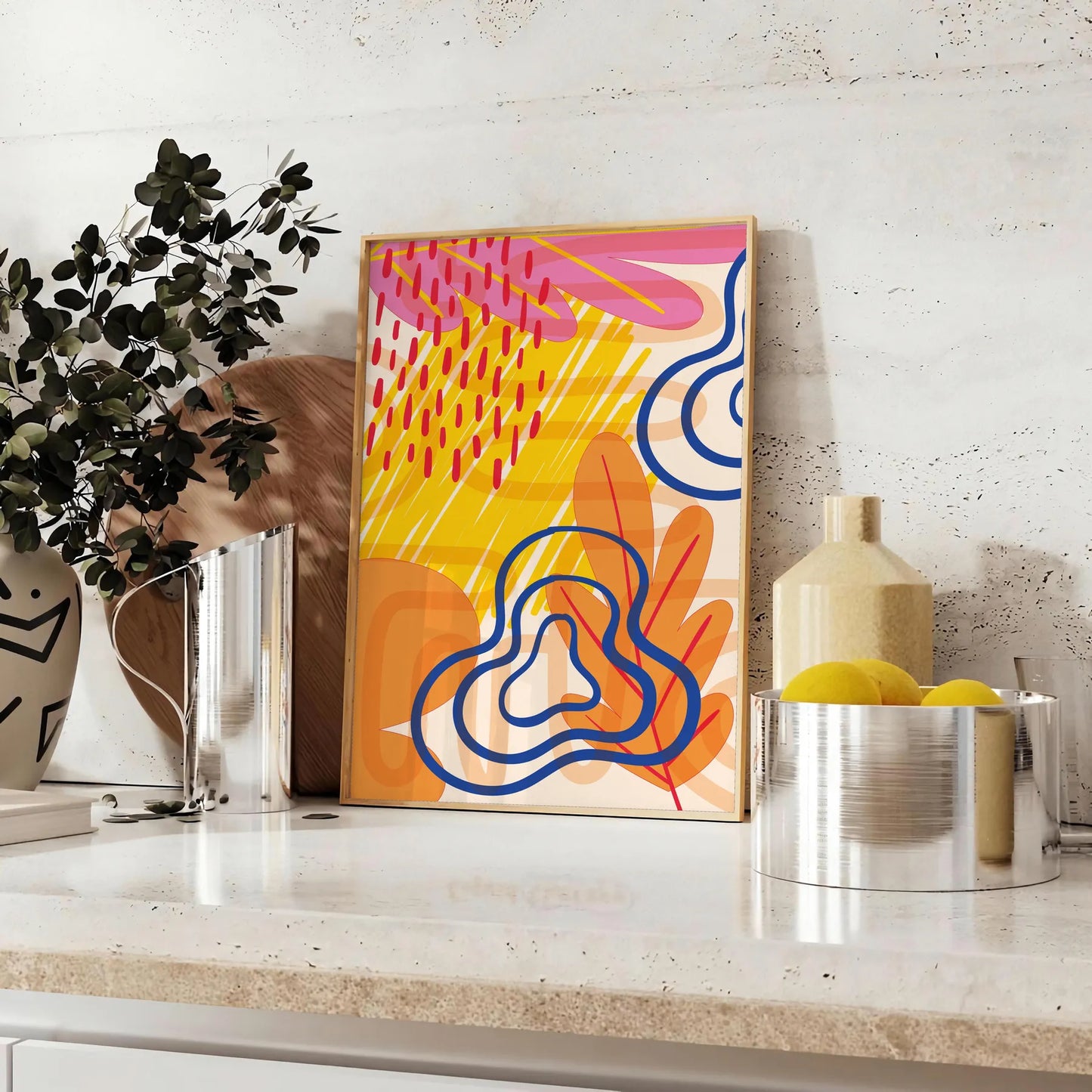 space Boho Abstract 48 large wall art poster captivating print touch elegance room perfect artwork gift unframed options ideal chic centerpiece