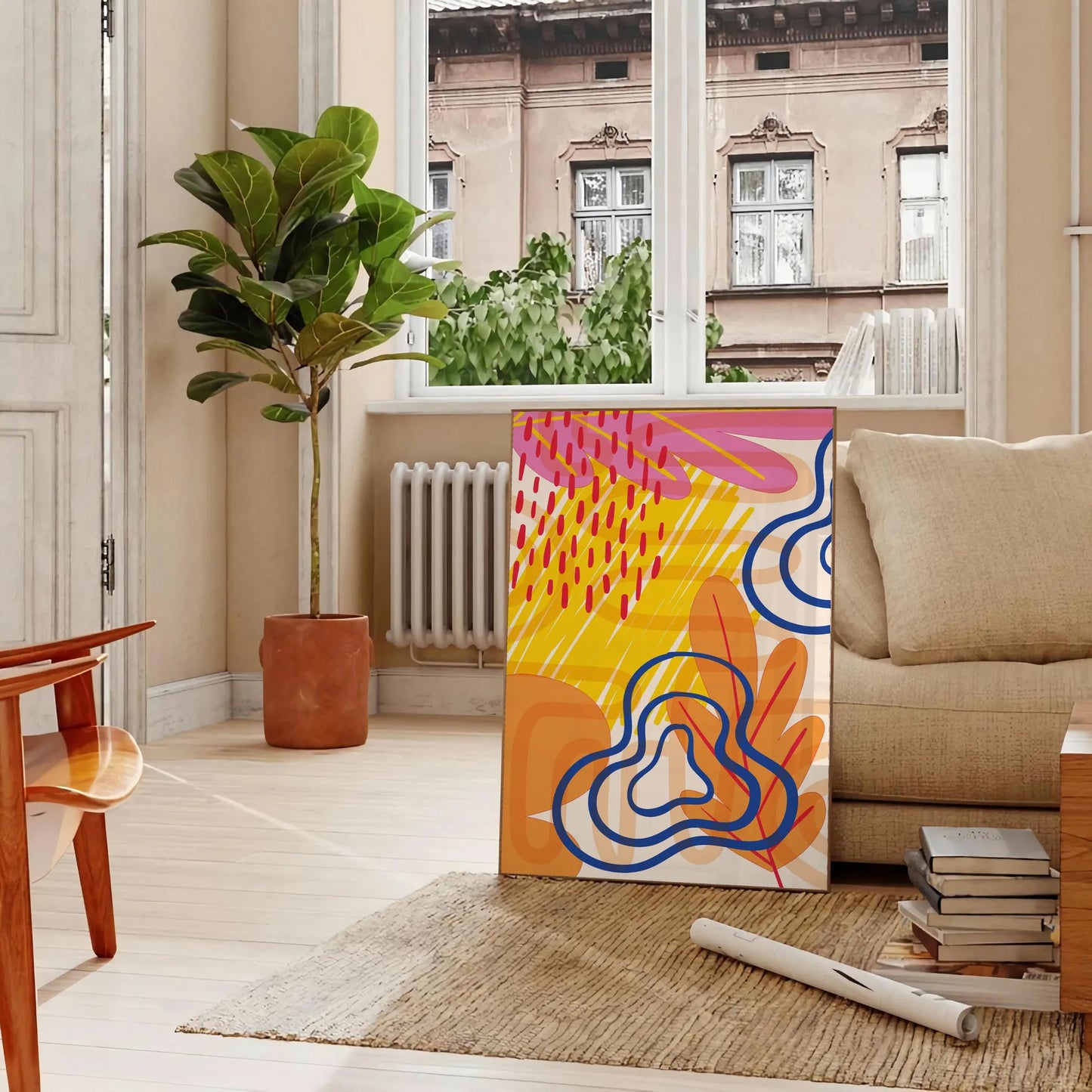 space Boho Abstract 48 large wall art poster captivating print touch elegance room perfect artwork gift unframed options ideal chic centerpiece