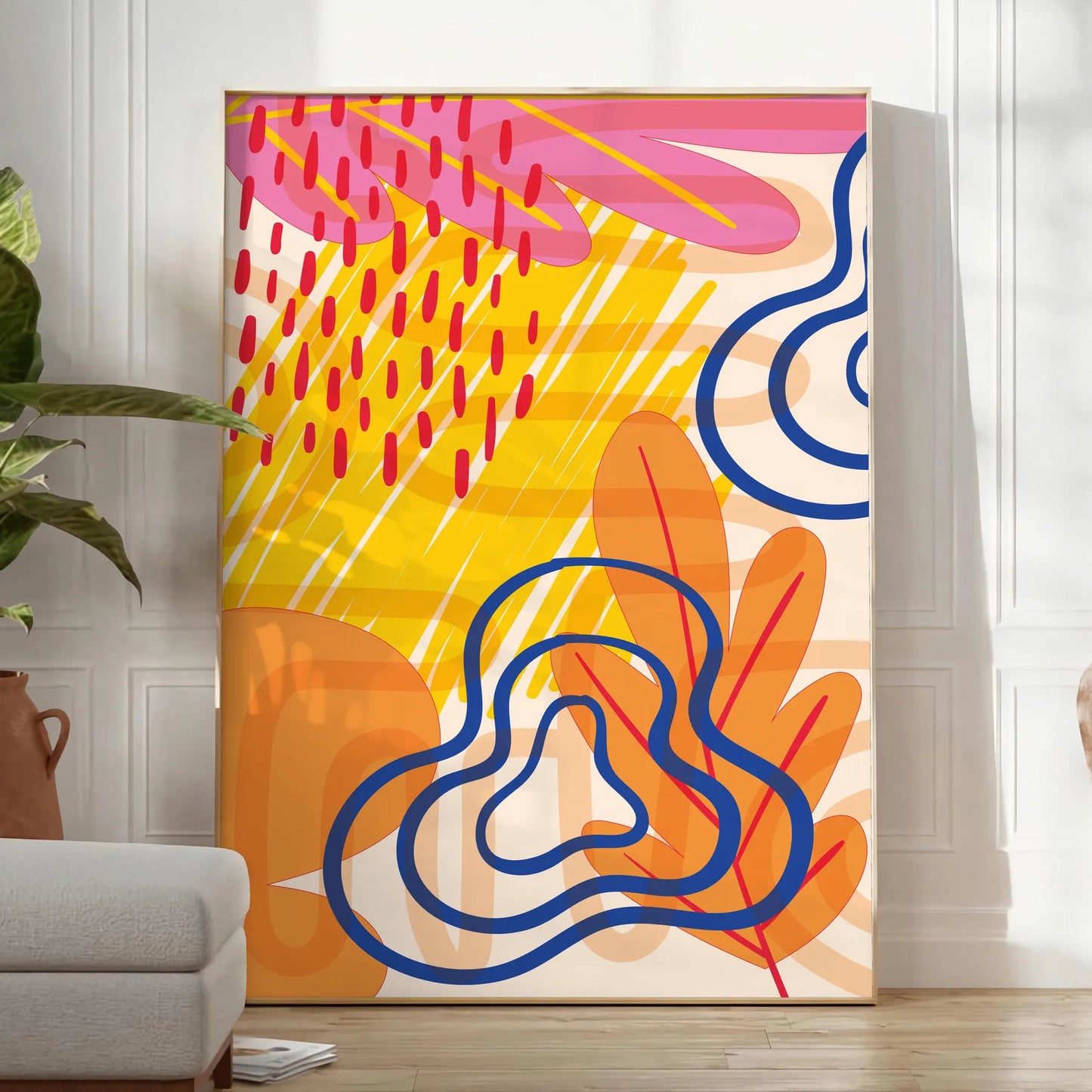 space Boho Abstract 48 large wall art poster captivating print touch elegance room perfect artwork gift unframed options ideal chic centerpiece