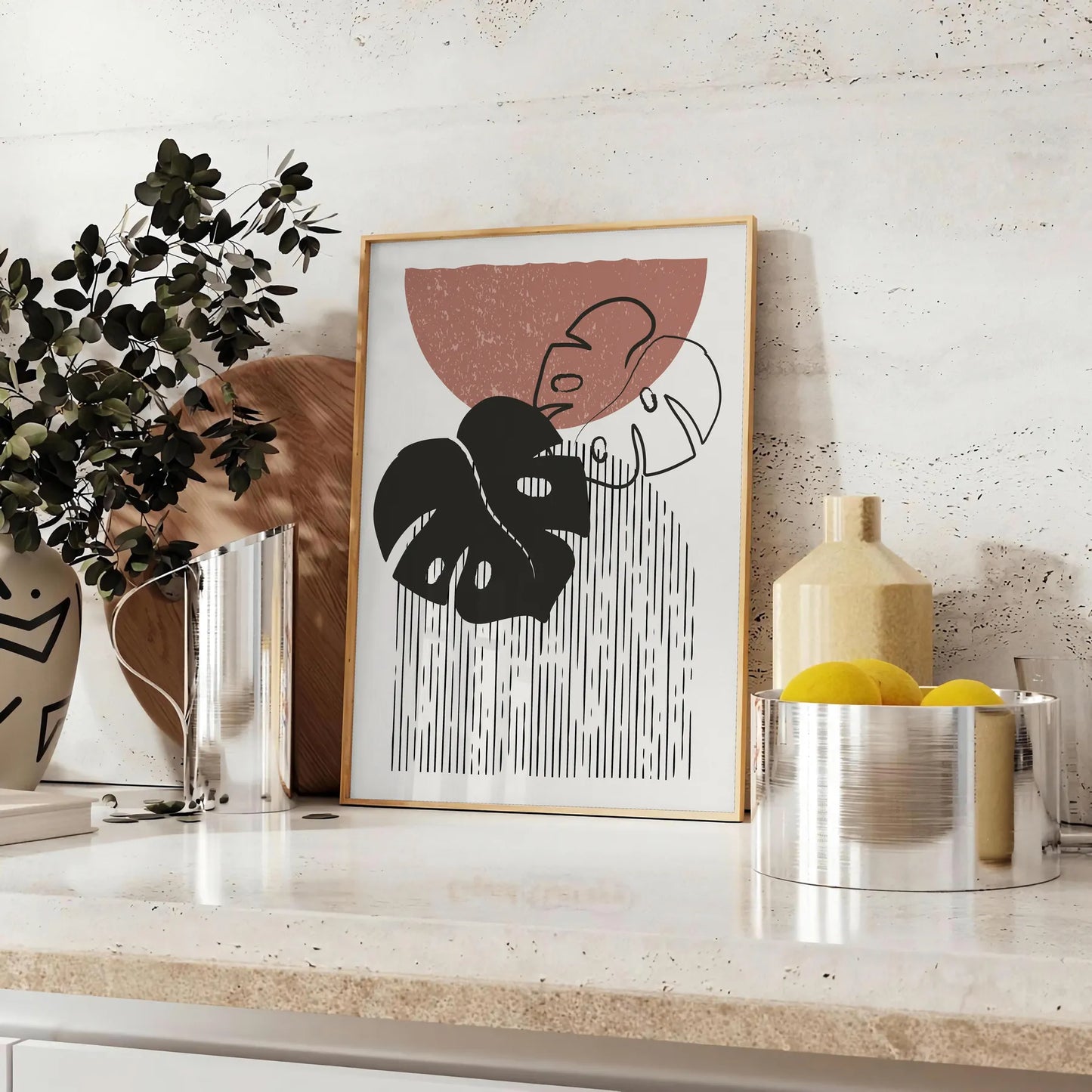 space boho abstract wall art poster vibrant print touch artistic elegance perfect gift lovers room stunning artwork unframed unique décor enthusiasts