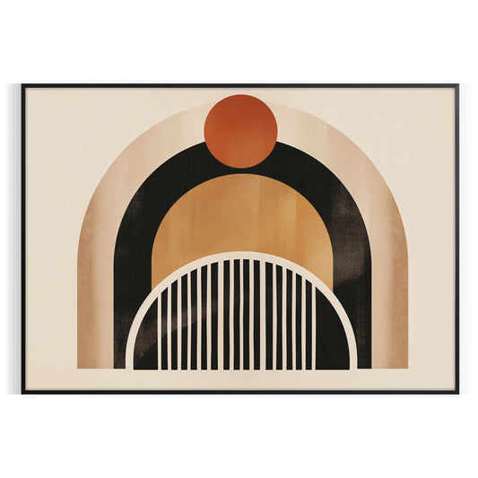 space stunning framed boho wall art captivating abstract design black green exquisite poster perfect gift lovers modern touch decor size A4 cm A0