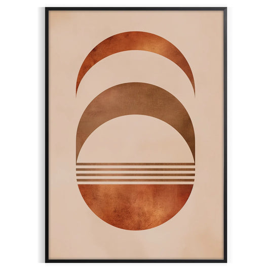space enchanting Boho Abstract 37 large wall art poster earthy brown green tones captivating piece warmth style room gift artwork available unframed options decor