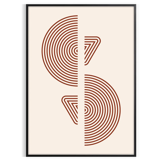 space Boho Abstract 40 poster intricate designs vibrant colors unique wall art experience gift lovers print essence unframed options