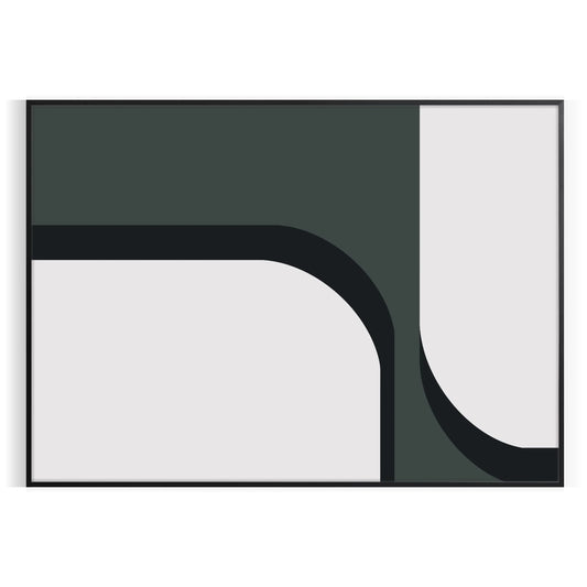 space Boho Abstract 47 poster stunning blend gray green hues chic elegance captivating artwork perfect gift addition decor A4 cm A0 formats walls today