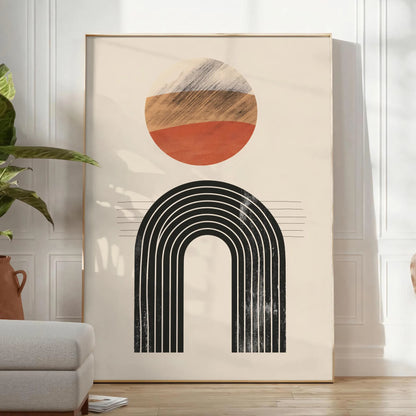 space Boho Abstract 31 art print stunning piece wall touch bohemian elegance room unique gift decor captivating poster available