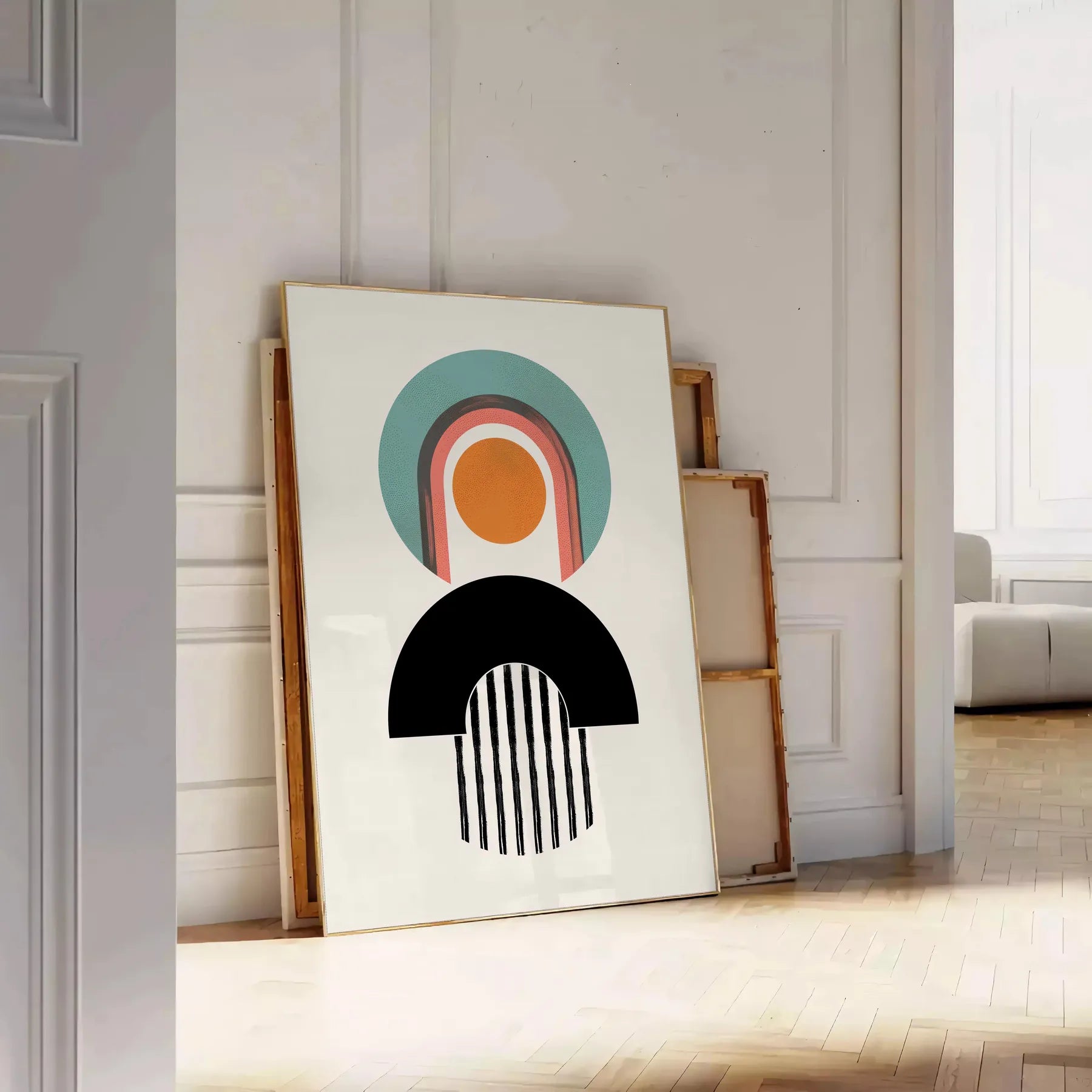 space Boho Wall Art Prints captivating abstract design sophisticated gray black tones stylish poster ideal gift chic addition room decor frameless perfect artwork walls