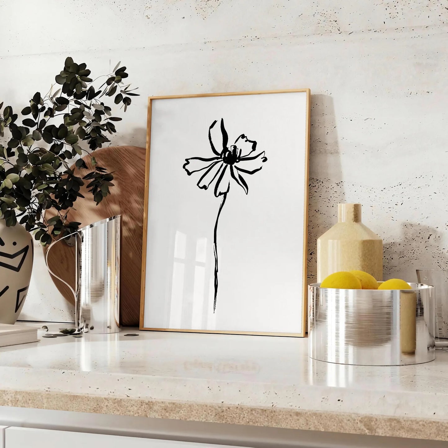 space Boho Abstract 38 wall art chic gray black tones captivating poster modern aesthetics ideal gift home refresh sizes A4 A0 stylish decor