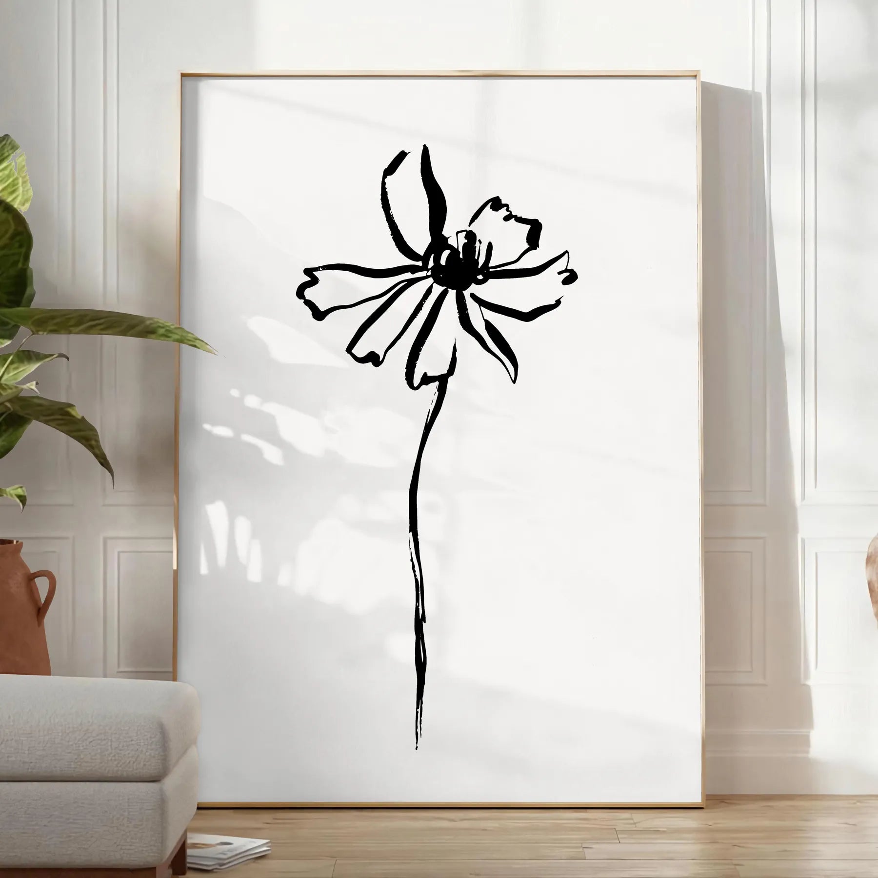 space Boho Abstract 38 wall art chic gray black tones captivating poster modern aesthetics ideal gift home refresh sizes A4 A0 stylish decor