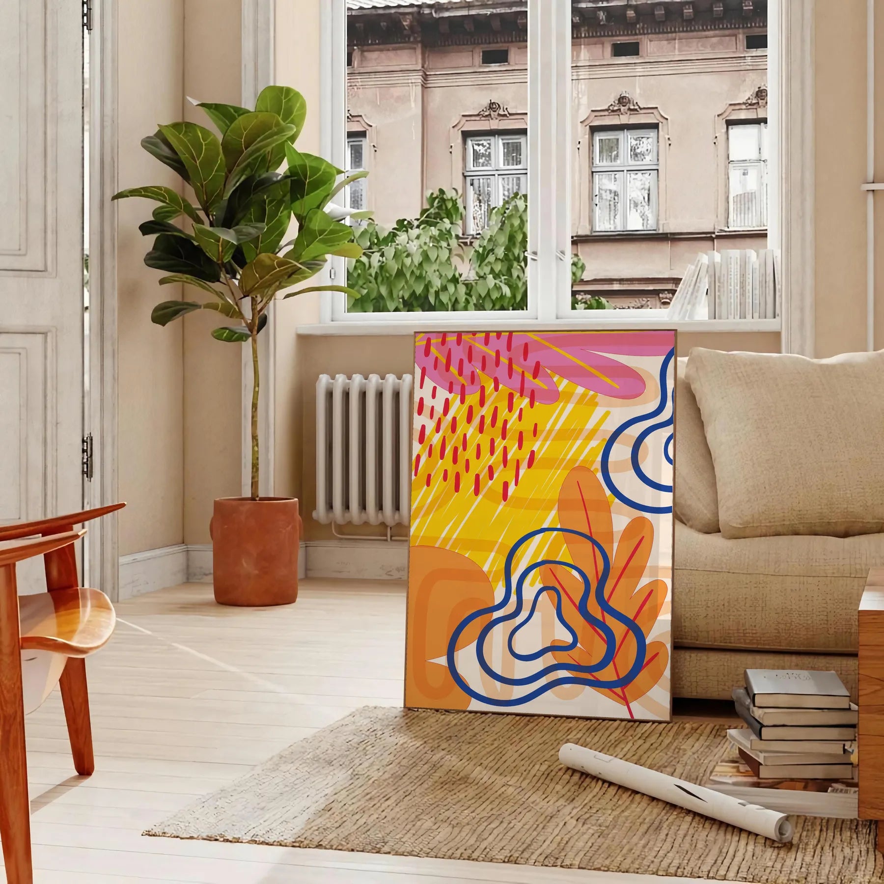 space Boho Abstract 48 large wall art poster captivating print touch elegance room perfect artwork gift unframed options ideal chic centerpiece
